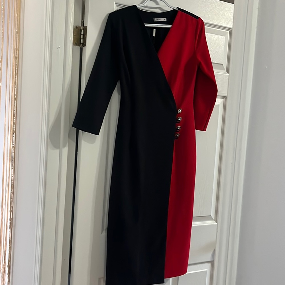 Black and Red Dress